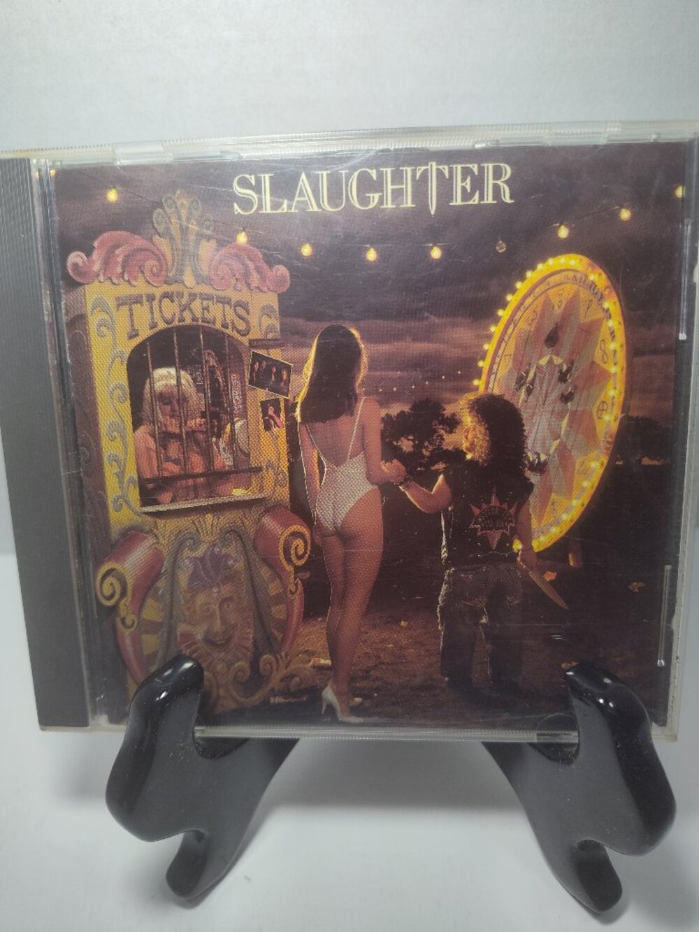 Slaughter Stick It Live CD 1990 Chrysalis Glam Metal Good Condition Tested